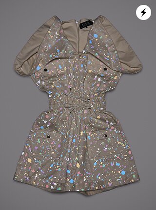 Overall with drawstring